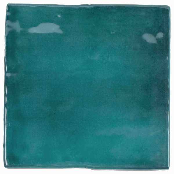 Apollo Tile Silken 3.94 in. x 3.94 in. Glossy Green Ceramic Square Wall and Floor Tile 6.46 sq. ft./case, 60PK CRE88GLR44A - main